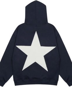 Aelfric Eden Star Hoodies Y2k Oversized Graphic Hoodies Aesthetic 90s Crewneck Sweatshirt Long Sleeve Pullover Tops